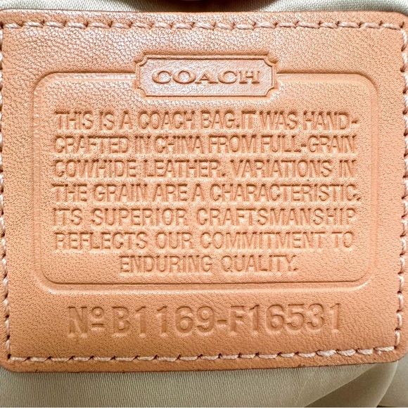 Coach Penelope Legacy Satchel Glovetanned Leather Python Embossed Trim - Picture 14 of 14